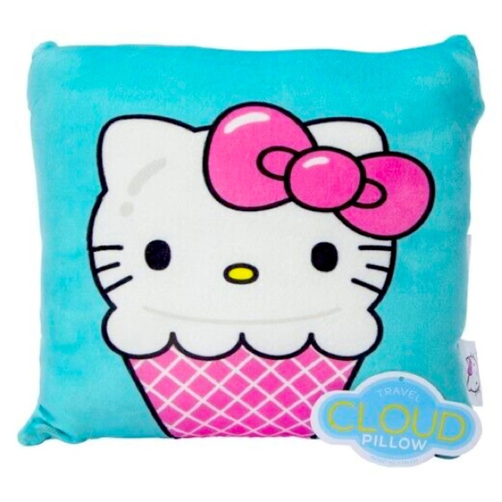 SANRIO ICE CREAM PILLOW, 13"X13" HELLO KITTY SUMMER DECOR🍦